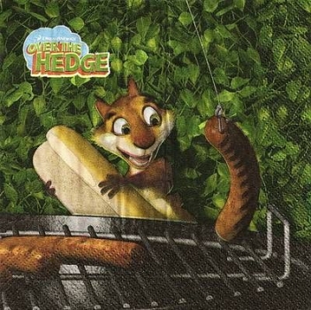 s4x1286 - Over the Hedge - USA - Servietten - 2lagig - Packung - 20 Stück
