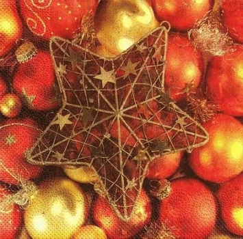 s4x1508 - Weihnachts-Dekoration - Servietten - Packung - 20 Stück