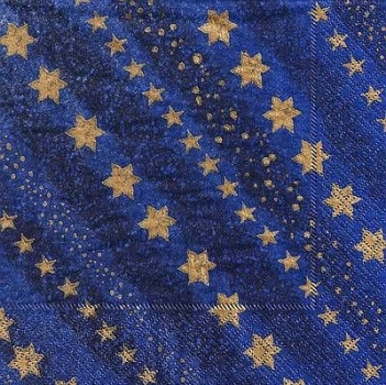 s4x1615 - Sternchen - blau - Servietten - Packung - 20 Stück