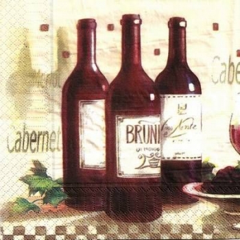 s4x1631 -  Cabernet - Servietten - Packung - 20 Stück