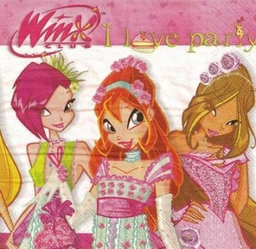 s4xx1568 - Winx - SCHWEIZ - Servietten - 2lagig - Packung - 20 Stück