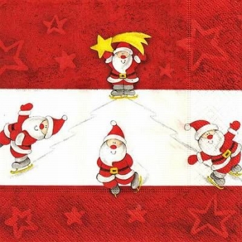 s4xx2217 – Santas – Servietten – Packung – 20 Stück