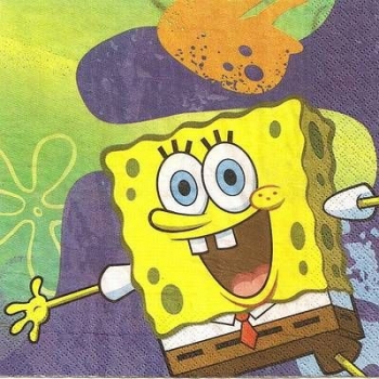 s4xx2269 - Sponge Bob 2011 - Servietten - 2lagig - Packung - 20 Stück