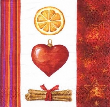 s5148 - Christmas Heart - Servietten - Packung - 20 Stück