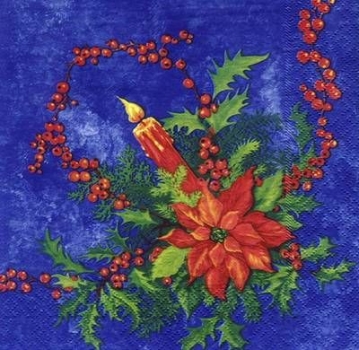s5150 - Weihnachtsgesteck - Servietten - Packung - 20 Stück