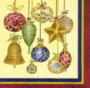 s5160 - Christmas Balls - Servietten - Packung - 20 Stück