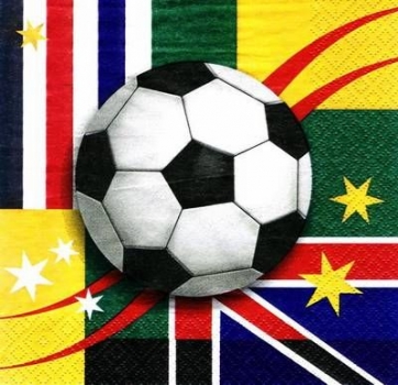 s5185 – Fußball – Servietten – Packung – 20 Stück