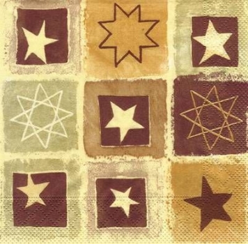 s5194 - Starlight - rot/creme - Servietten - Packung - 20 Stück