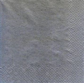 s5208 - Uni - silber - Servietten - Packung - 20 Stück
