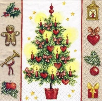 s5222 – Weihnachtsmotive – Servietten – Packung – 20 Stück