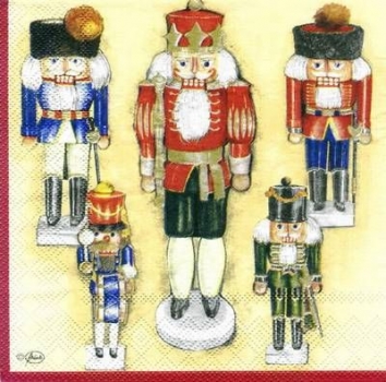 s5295 - Nutcracker Family - Servietten - Packung - 20 Stück