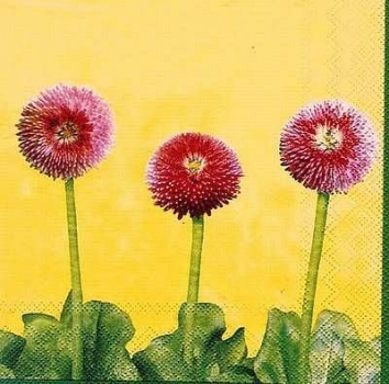 s5315 - Pink Beauty - yellow - Servietten - Packung - 20 Stück