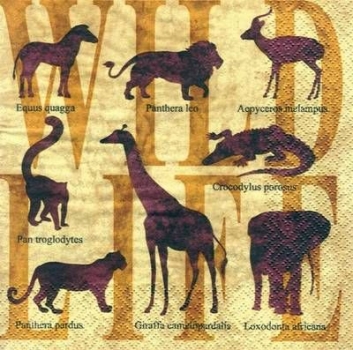 s5325 - Wild Life - Servietten - Packung - 20 Stück