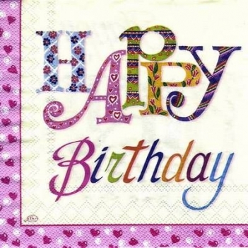 s5375 - Happy Days - cream rose - Servietten - Packung - 20 Stück
