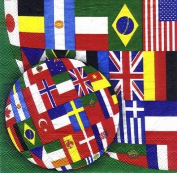 s5397 - World Cup - green - Servietten - Packung - 20 Stück