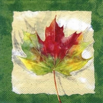 s5409 - Indian Summer - green - Napkins - Package - 20 pcs.