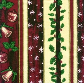 s5465 - Holly - bordo - Servietten - Packung - 20 Stück