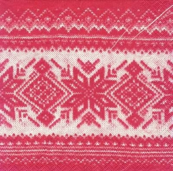 s5473 - Nordic - red - Servietten - Packung - 20 Stück
