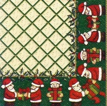 s5488 - Christmas Gifts - cream/green - Servietten - Packung - 20 Stück