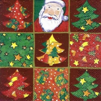 s5498 - Winter Puzzle - red - Servietten - Packung - 20 Stück