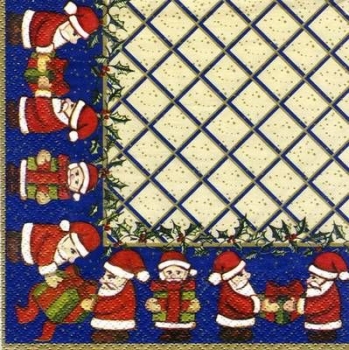 s5502 - Christmas Gifts - cream/blue - Servietten - Packung - 20 Stück