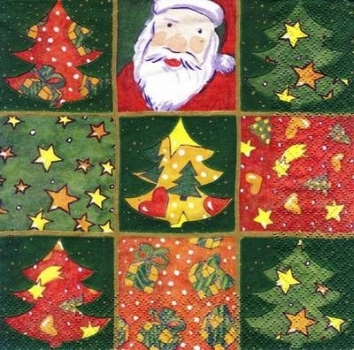 s5506 - Winter Puzzle - green - Servietten - Packung - 20 Stück