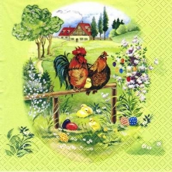 s5540 - Ostermorgen - Servietten - Packung - 20 Stück
