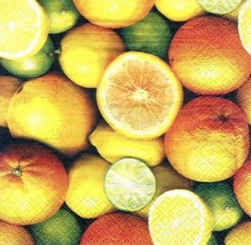 s5560 - Citrus Fruits - Servietten - Packung - 20 Stück