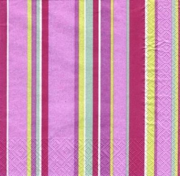 s5620 – Streifen in Pink – Servietten – Packung – 20 Stück