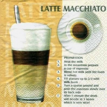 s5661 - Latte Mcchiato - beige - Servietten - Packung - 20 Stück