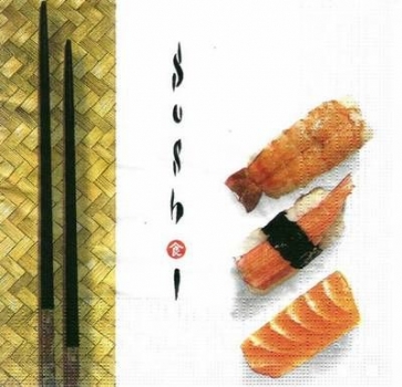 s5671 - Sushi - Servietten - Packung - 20 Stück