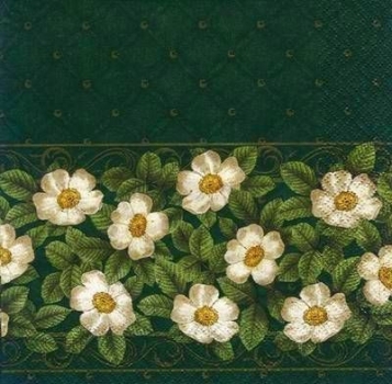 s5904 - Rose Scent - dark green - Servietten - Packung - 20 Stück