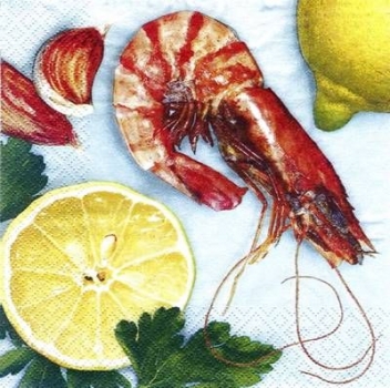 s5914 - Scampi - blue - Napkins - Package - 20 pcs.
