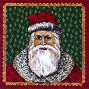 s6019 - Father Christmas - Servietten - Packung - 20 Stück