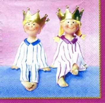 s6093 – Prince & Princess – Servietten – Packung – 20 Stück