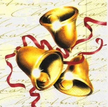 s6191 - Bells - Servietten - Packung - 20 Stück