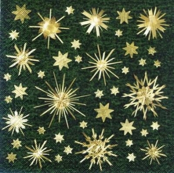 s6197 - Strawstars - Servietten - Packung - 20 Stück