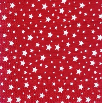 s6391 - Multi Star - red - Servietten - Packung - 20 Stück