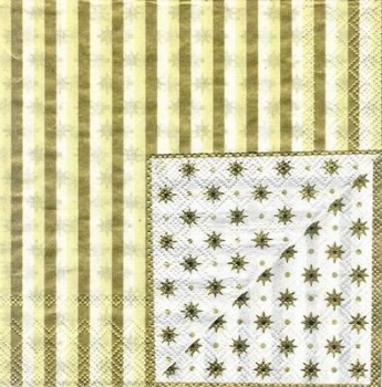 s6398  - Kerst - cream - Servietten - Packung - 20 Stück