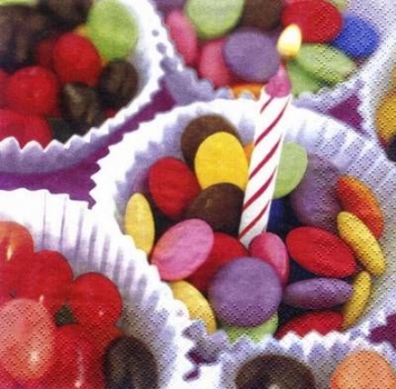 s6521 - Smarties - rot - Napkins - Package - 20 pcs.
