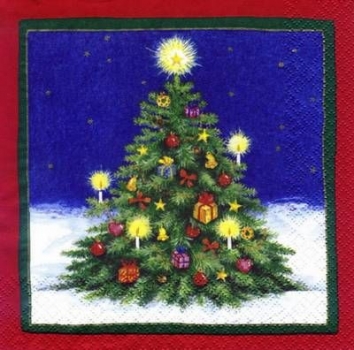 s6529 - Christmas-Tree - Servietten - Packung - 20 Stück