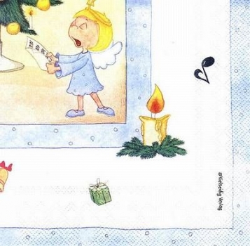 s6537 - Engelsgesang - Servietten - 33 x 33 cm - Packung - 20 Stück