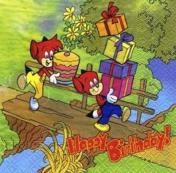 s6595 - Happy Birthday - Servietten - Packung - 20 Stück