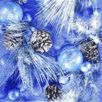 s6736 - Schneeweihnacht - Servietten - Packung - 20 Stück.