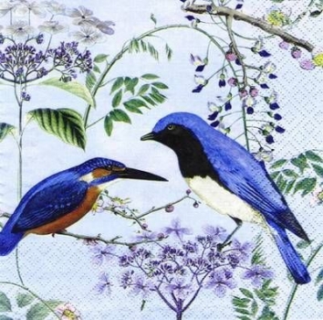 s6780 – Vögel - Servietten - 33 x 33 cm - Packung - 20 Stück