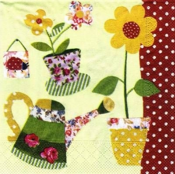 s6795 -  Happy Garden - Servietten - Packung - 20 Stück