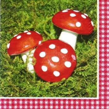 s6851 - Fliegenpilz - Servietten - Packung - 20 Stück