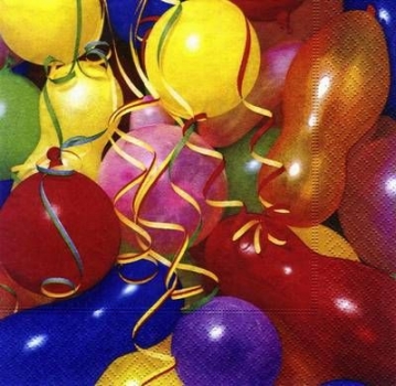 s6855 - Balloons  - Servietten - Packung - 20 Stück