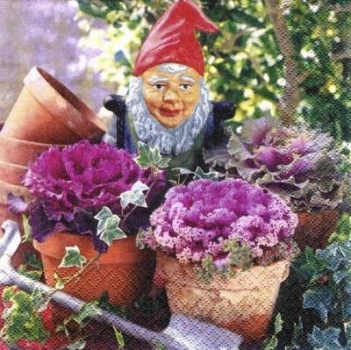 s6878 - Frederik - violett - Servietten - 33 x 33 cm - Packung - 20 Stück