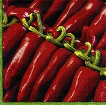 s6900 - Chili - Servietten - 33 x 33 cm - Packung - 20 Stück